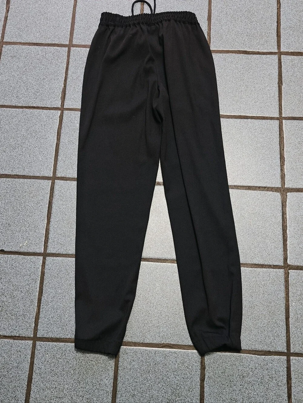 Michael Kors Women's Black Jogger Pants Elastic Waist Tapered Cuffed Sz 00